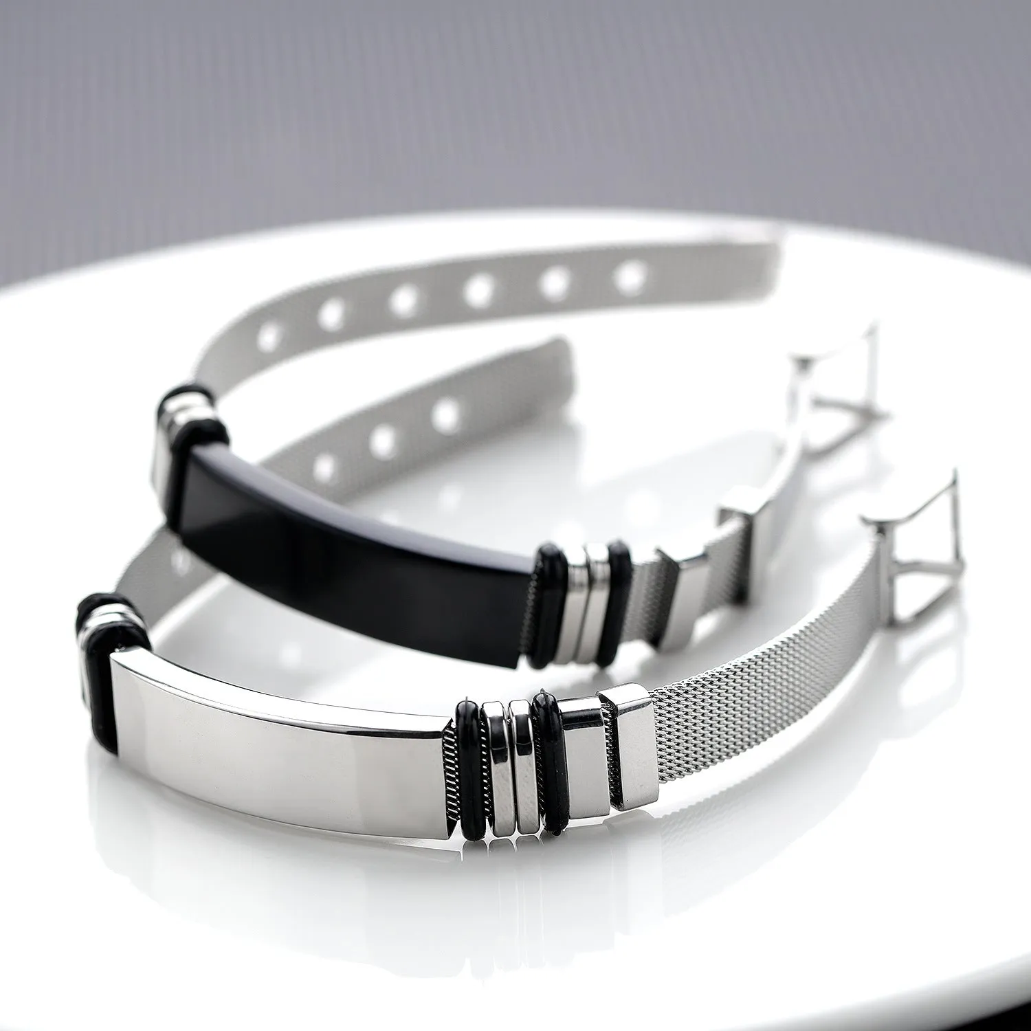 Men's Titanium Steel Mesh Strap Bracelet