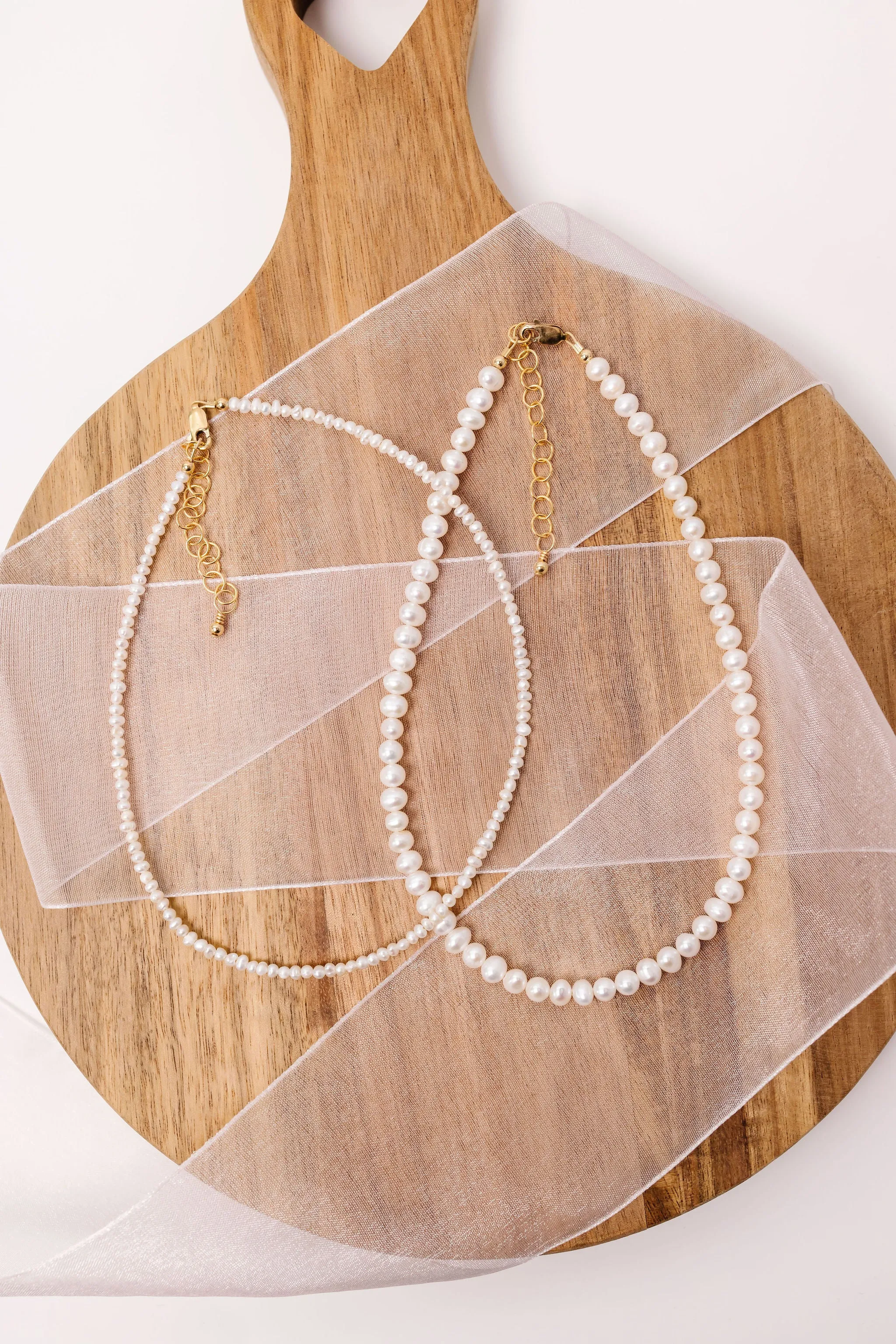 Mini Freshwater Pearl Necklace (2MM Beads)