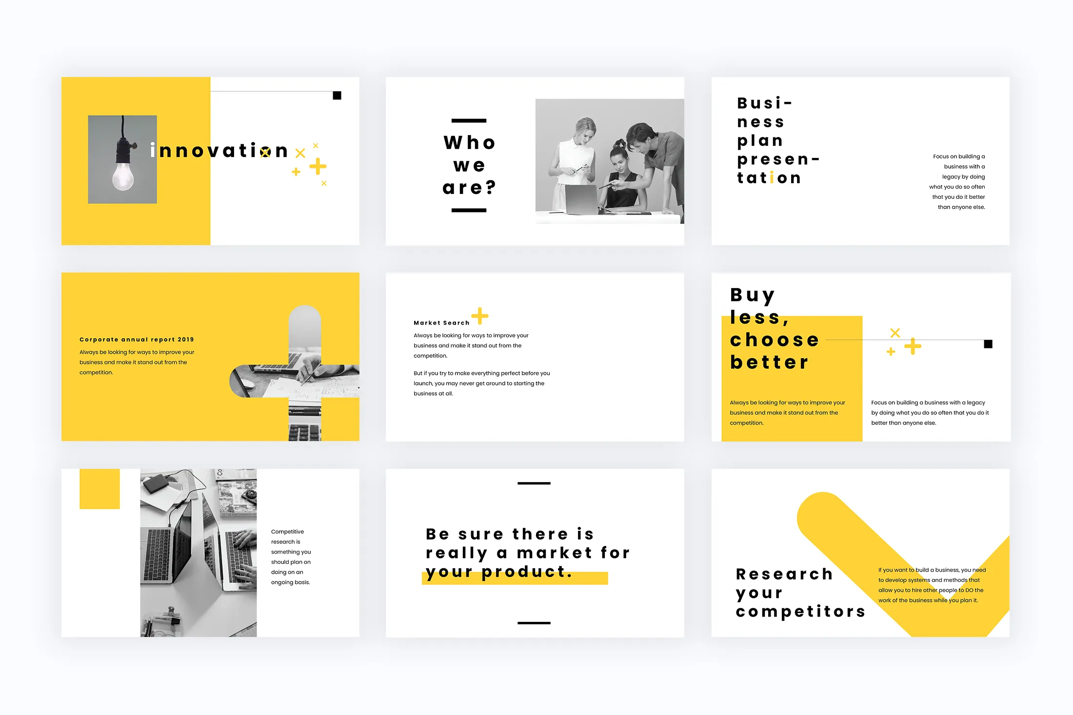 Minimalist Presentation Templates