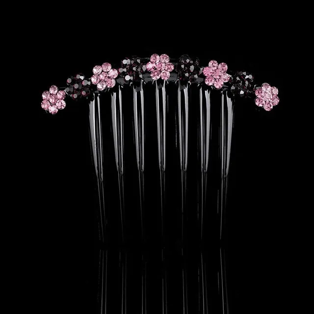 Molans Vintage Flower Crystal Hairpins