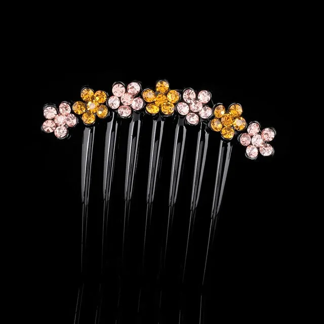 Molans Vintage Flower Crystal Hairpins