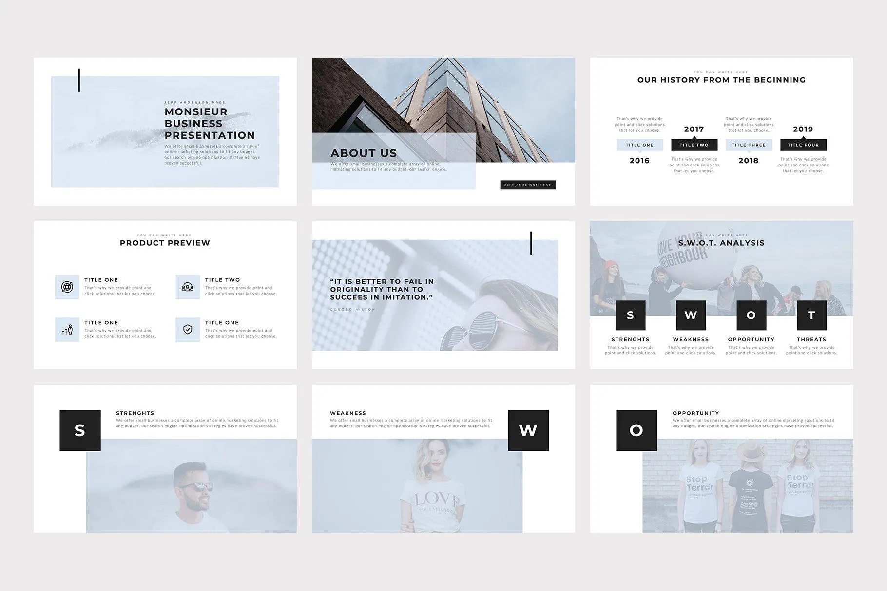 Monsieur PowerPoint Template