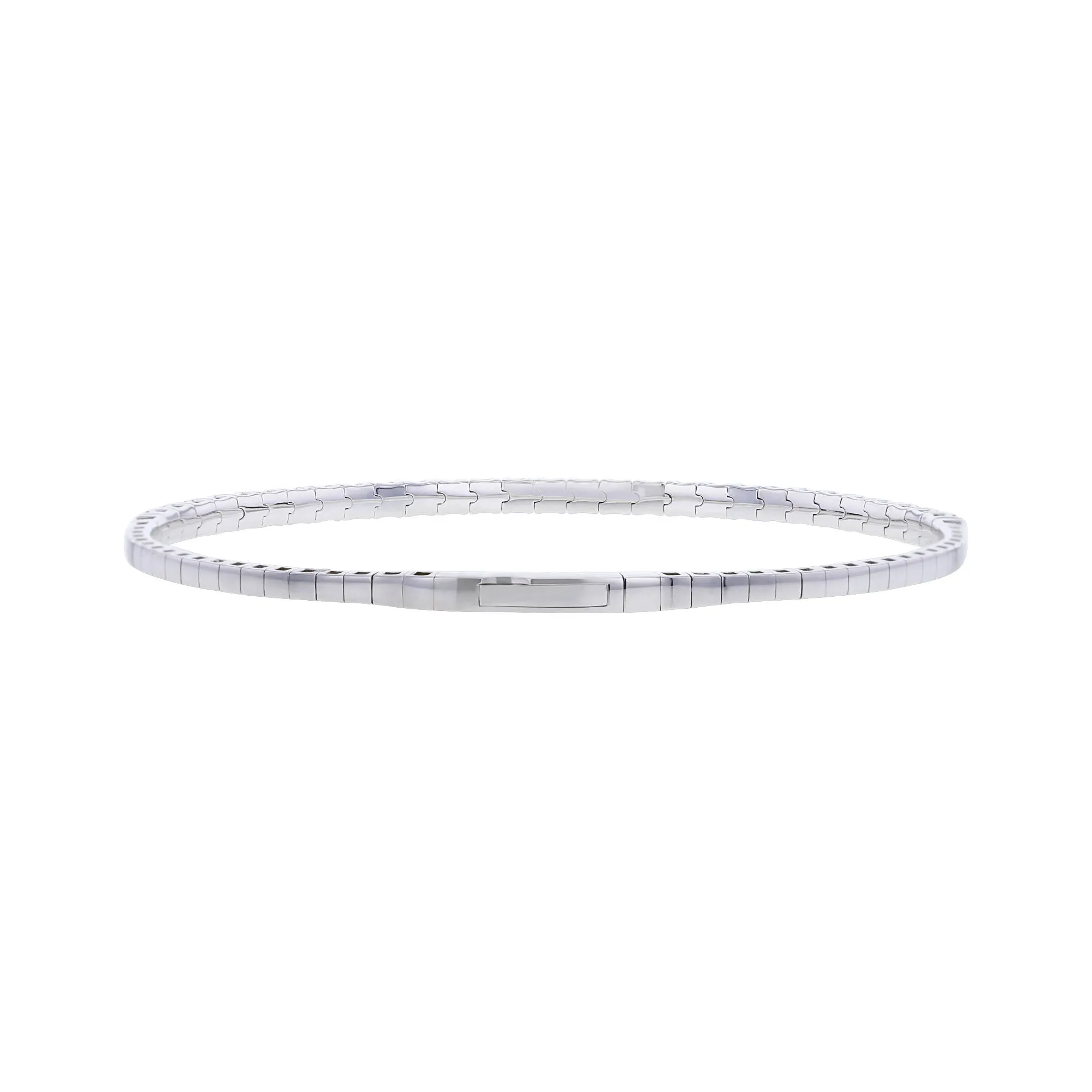 Narcissa Black & White Diamond Bangle