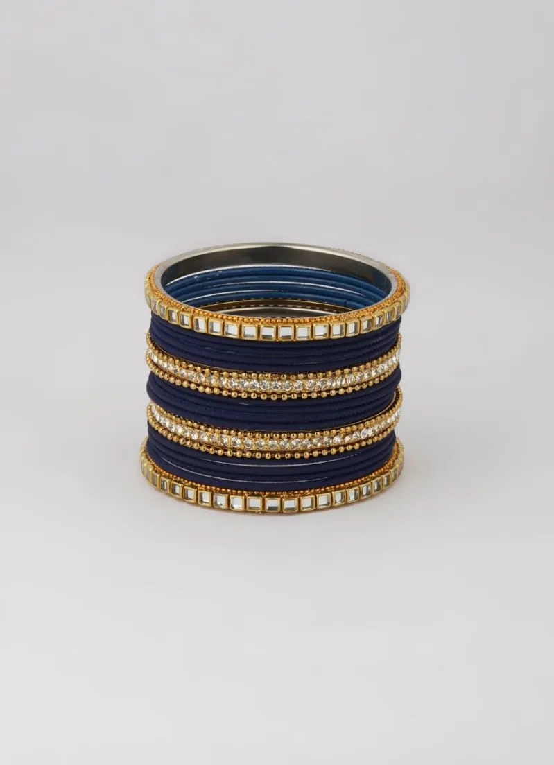 Navy Bridal Bangle Set