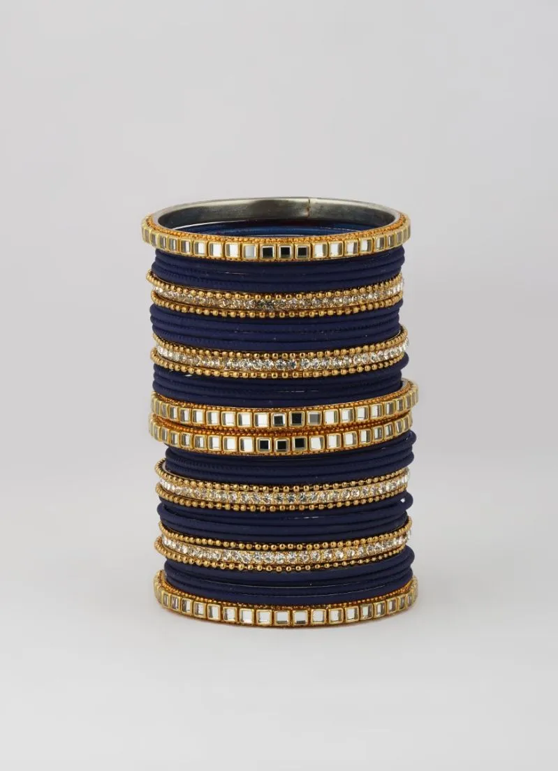 Navy Bridal Bangle Set