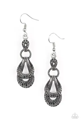 Paparazzi Earring ~ Romantic Radiance - Silver