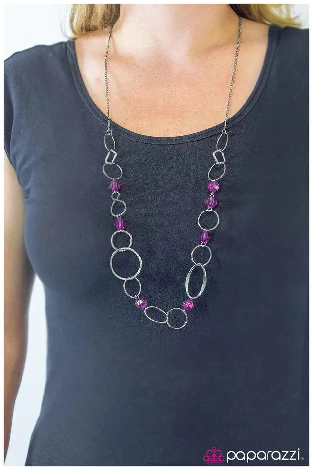 Paparazzi Necklace ~ Today Is A New Day - Purple