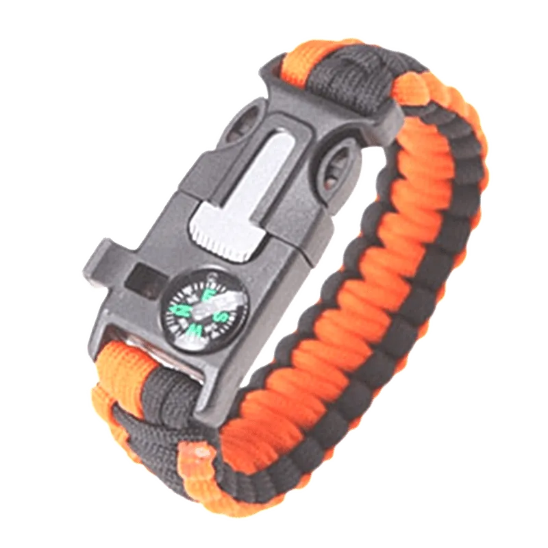 Paracord Bracelet Orange Black