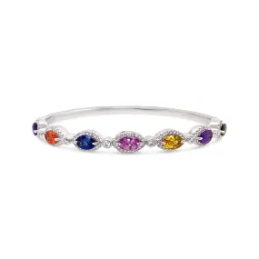 Pastel Diamond Firefly Stackable Cuff