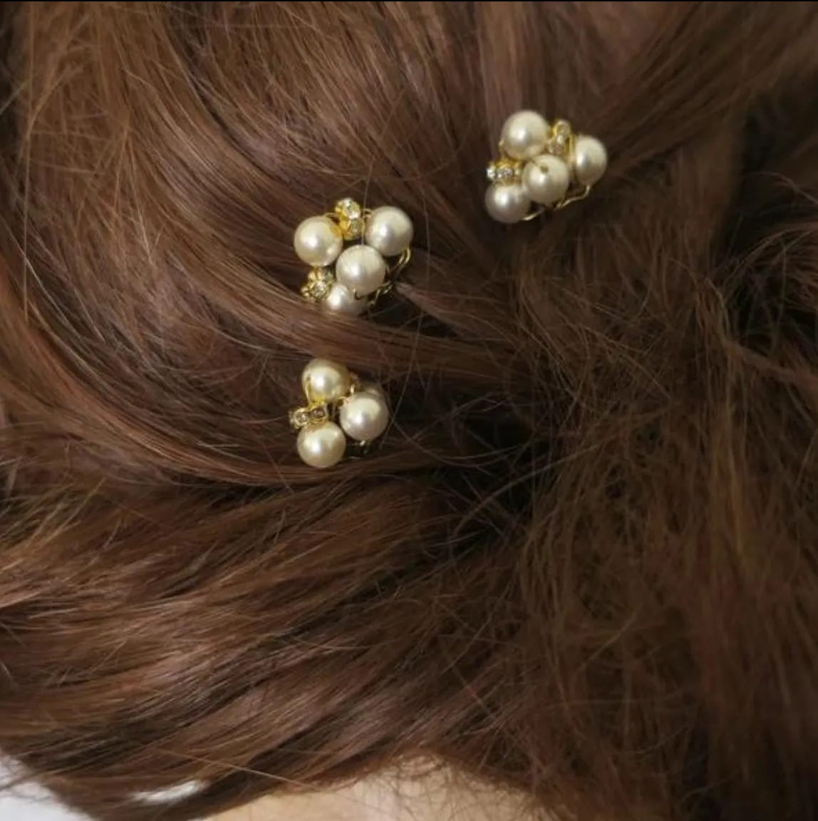 Pearl Hair Pins Set Bouquet