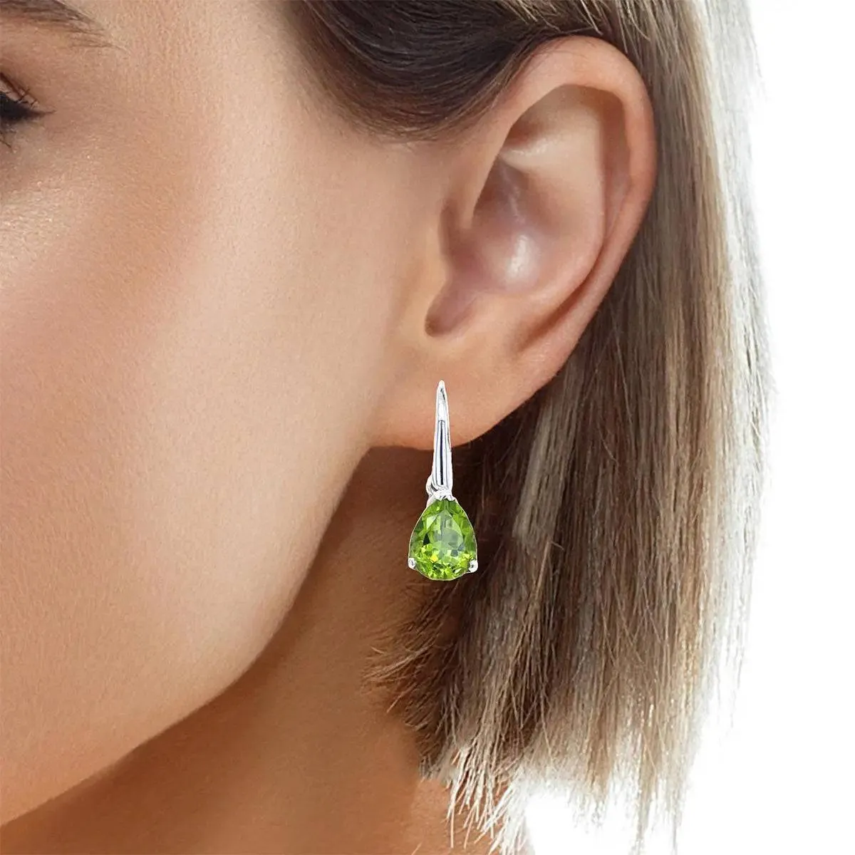 Peridot Sterling Silver Earrings