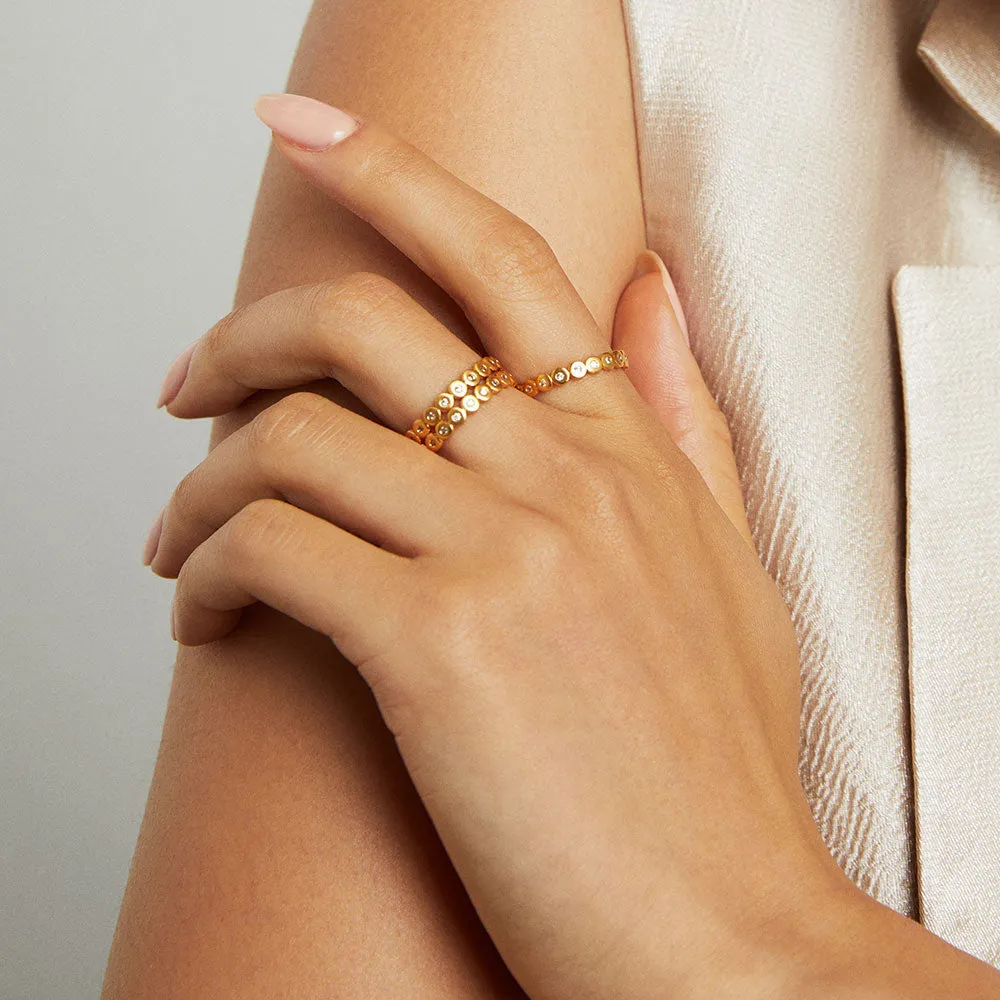 Petit Pavé Simple Stacking Ring