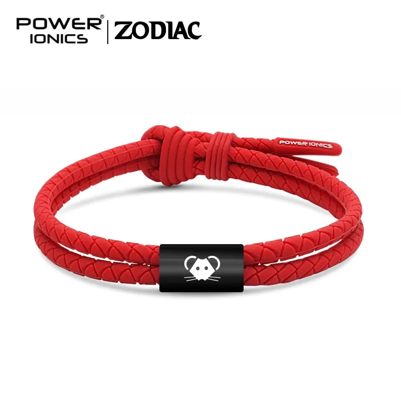 Power Ionics WEAVE BAND Unisex Waterproof Ions and Germanium Sports Fashion Bracelet Free Lettering Gifts