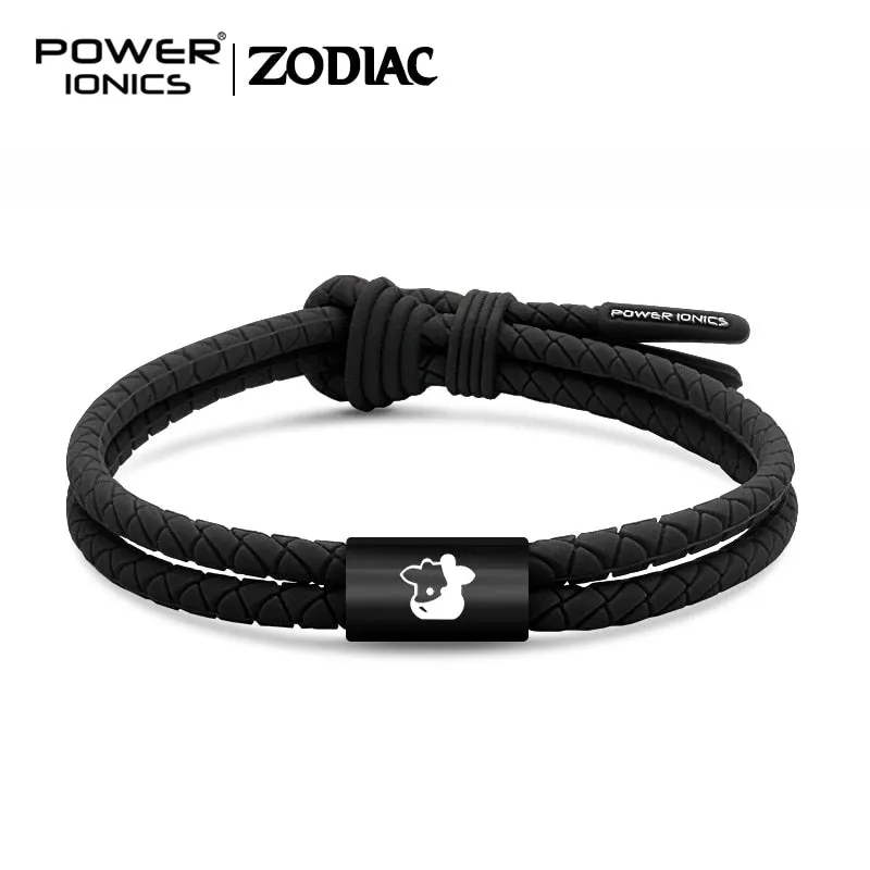 Power Ionics WEAVE BAND Unisex Waterproof Ions and Germanium Sports Fashion Bracelet Free Lettering Gifts