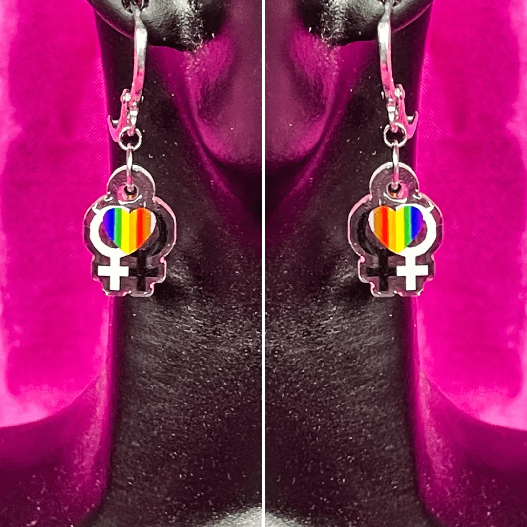 Progress Rainbow Venus Pride Flag Inspired Earrings