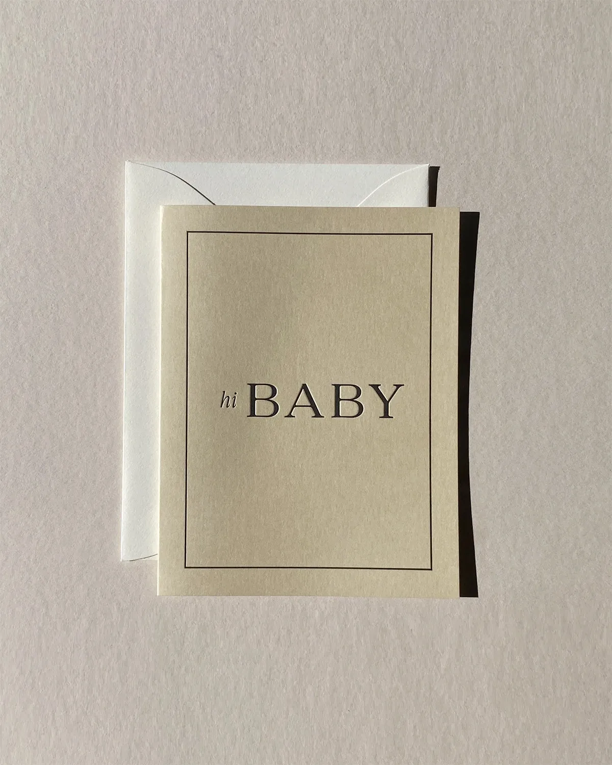 "hi baby" Card