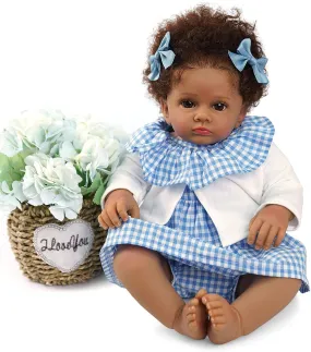 Reborn Flesh tone Black Baby Doll - Shania