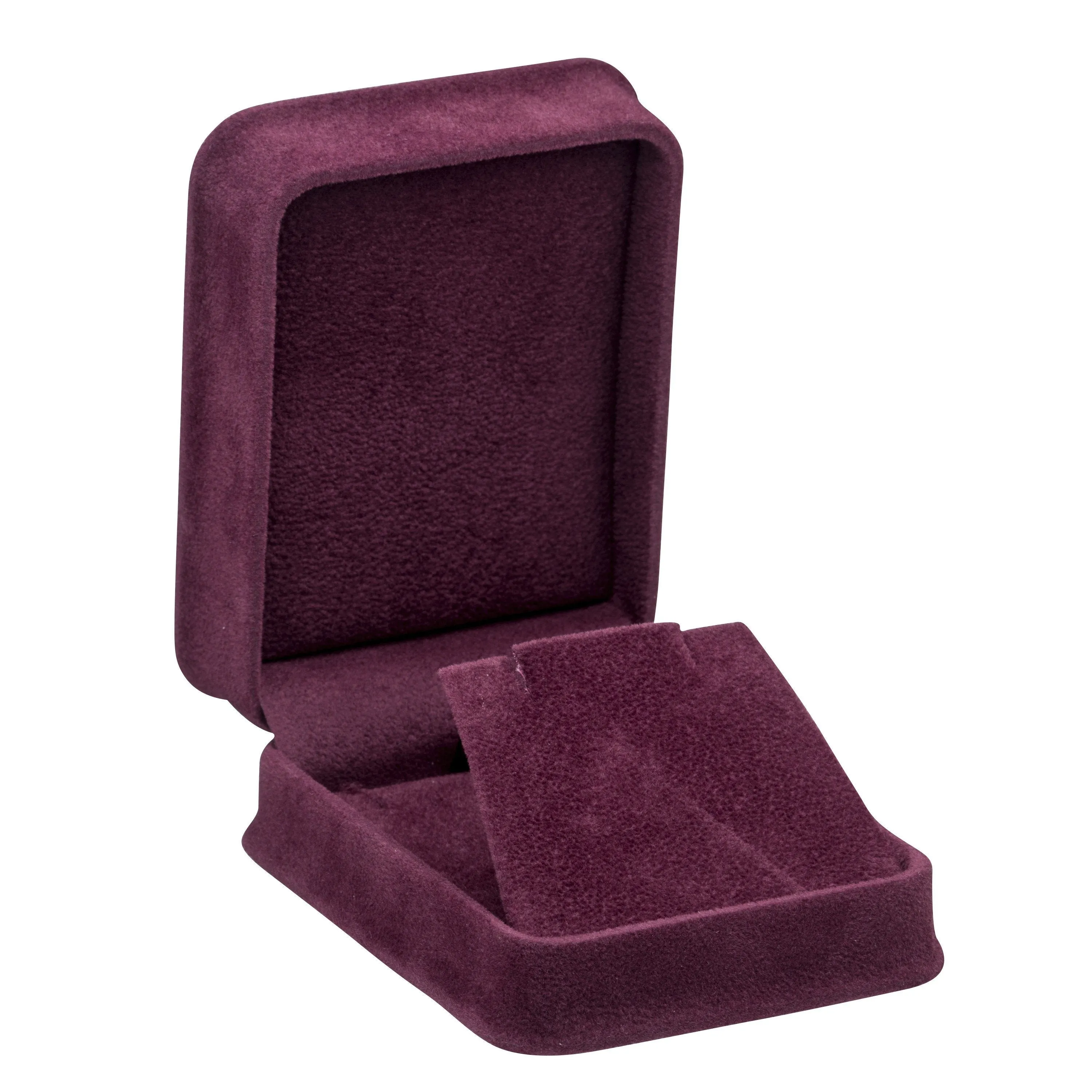 Rich Suede Pendant/Earring Box, Ornate Collection