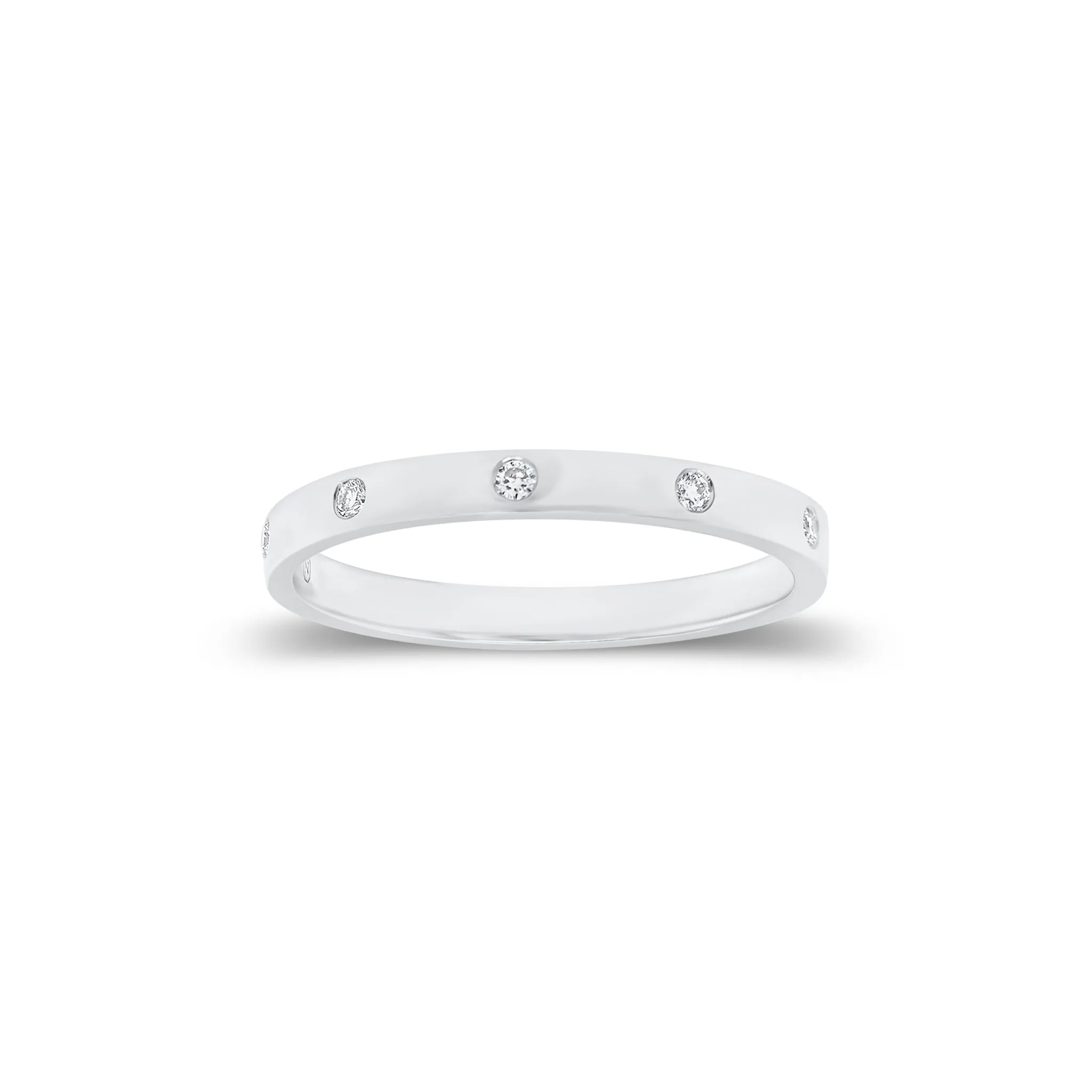 Round Diamond Stackable Ring