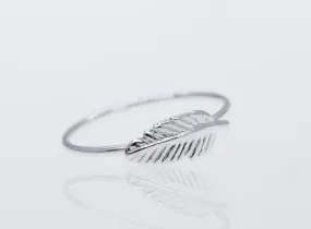 Silver Feather Ring