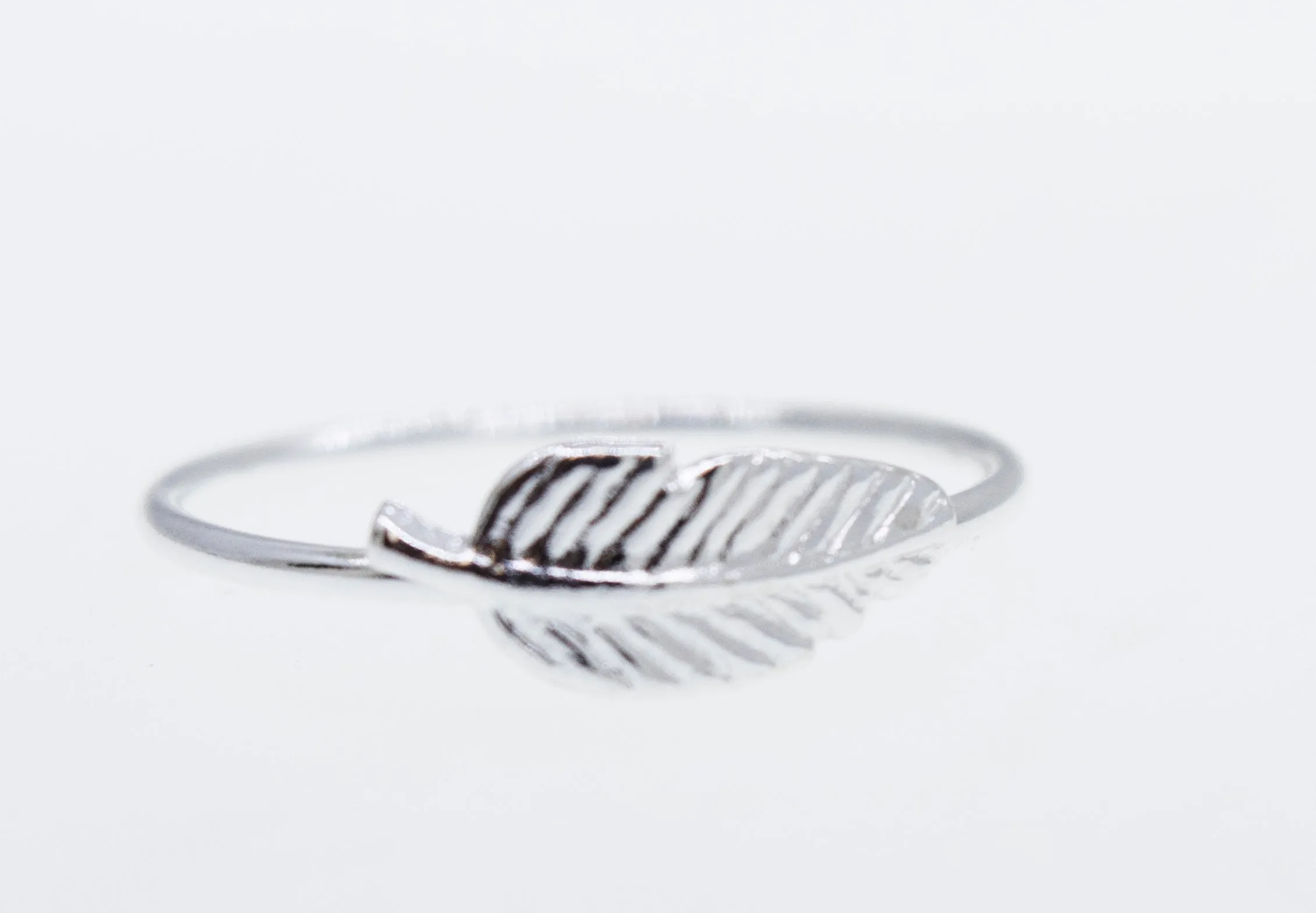 Silver Feather Ring