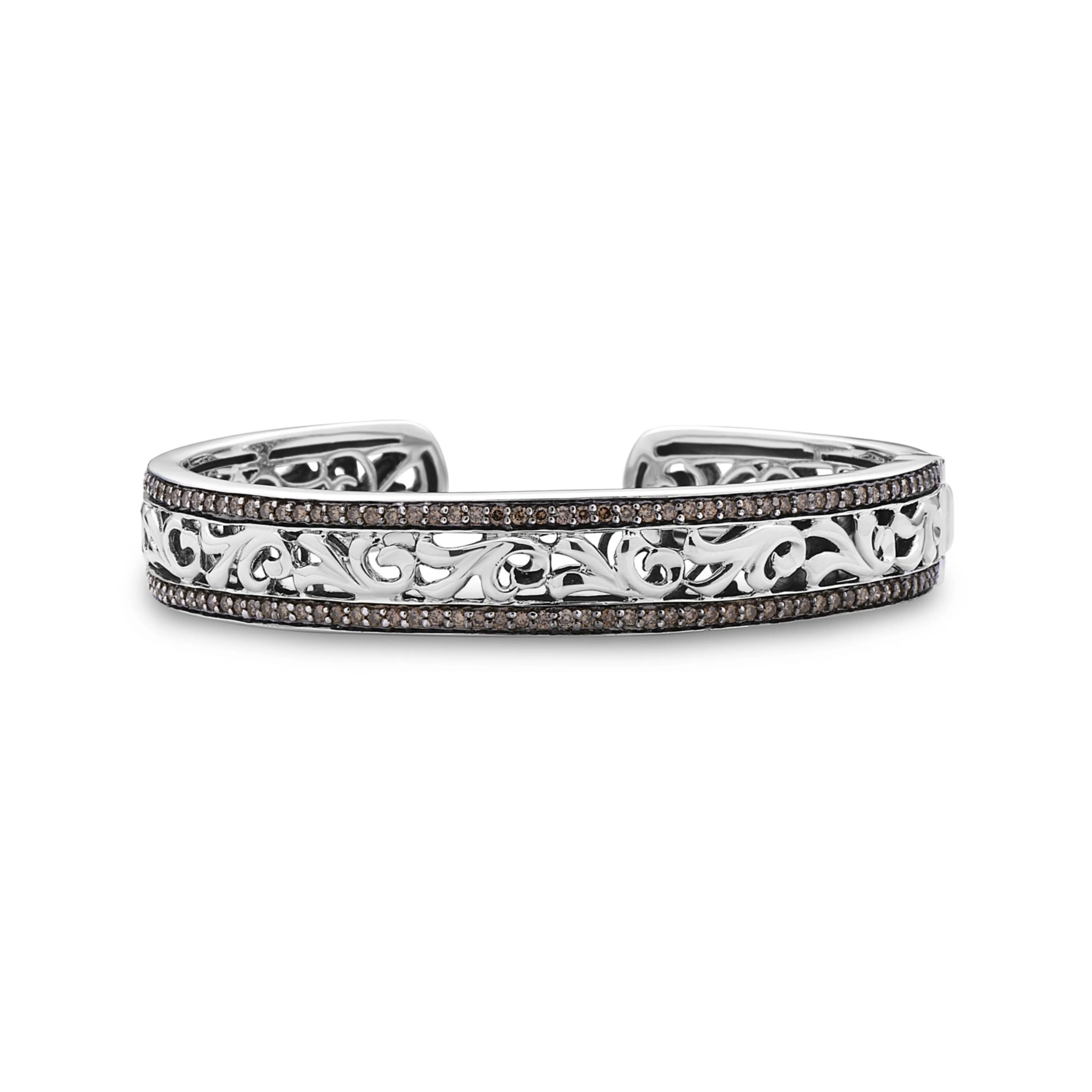 Silver Ivy Petite Cuff