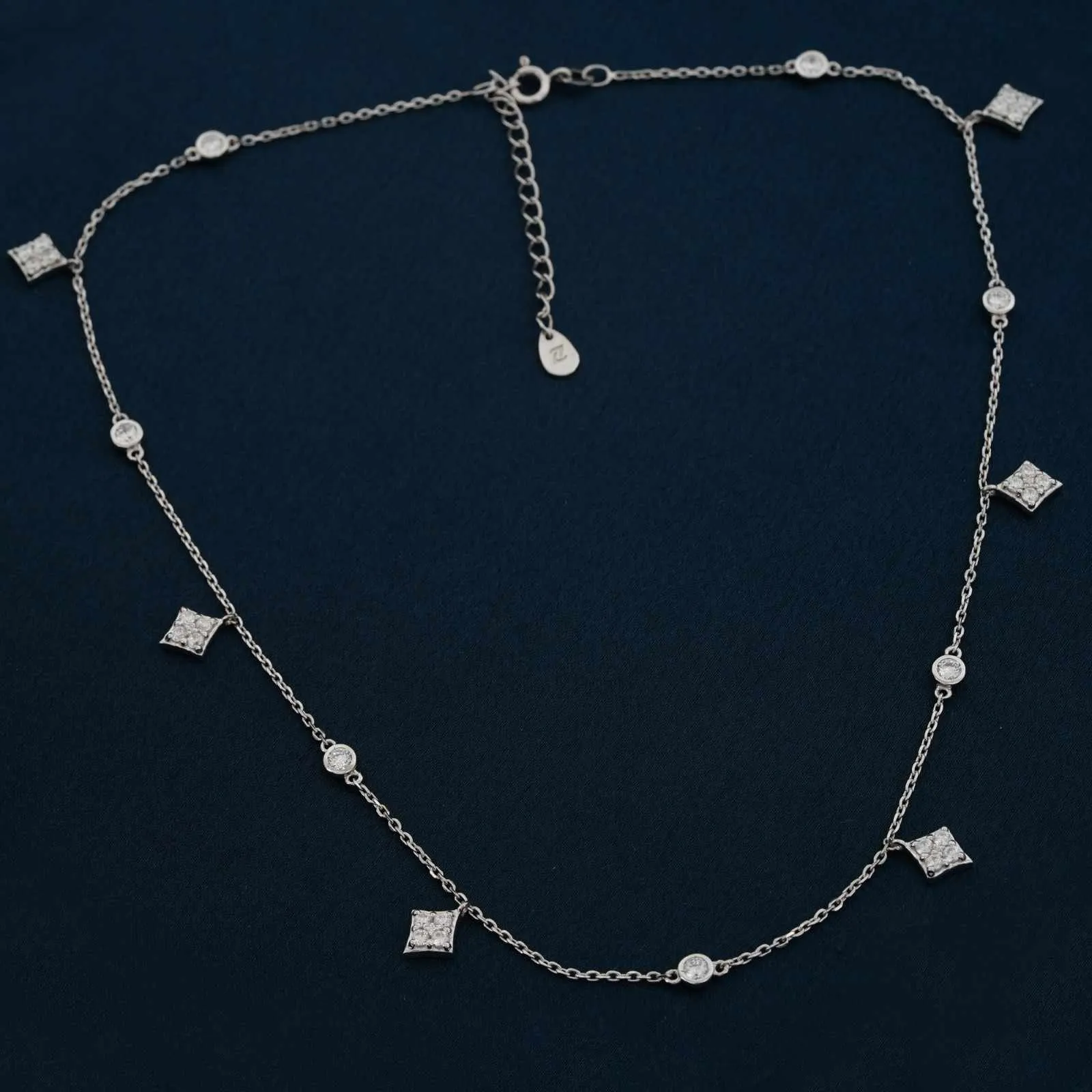 Silver Minimal Dainty Charm Necklace