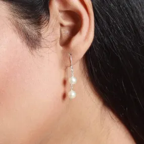 Silver Pearl Earring