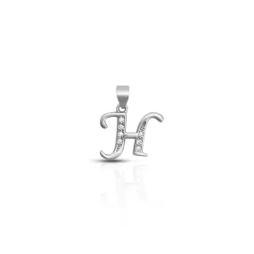 Silver "H" Latter Pendant