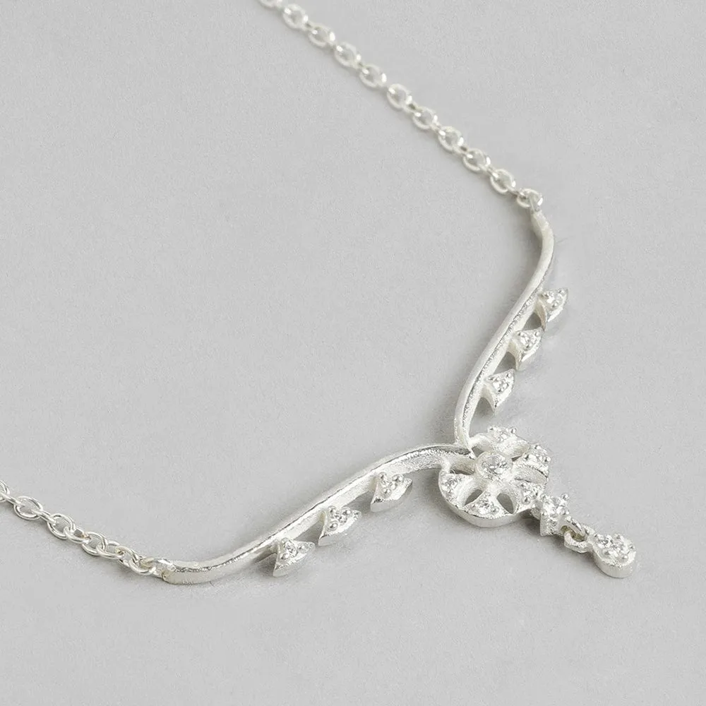 Silver Sparkler Necklace