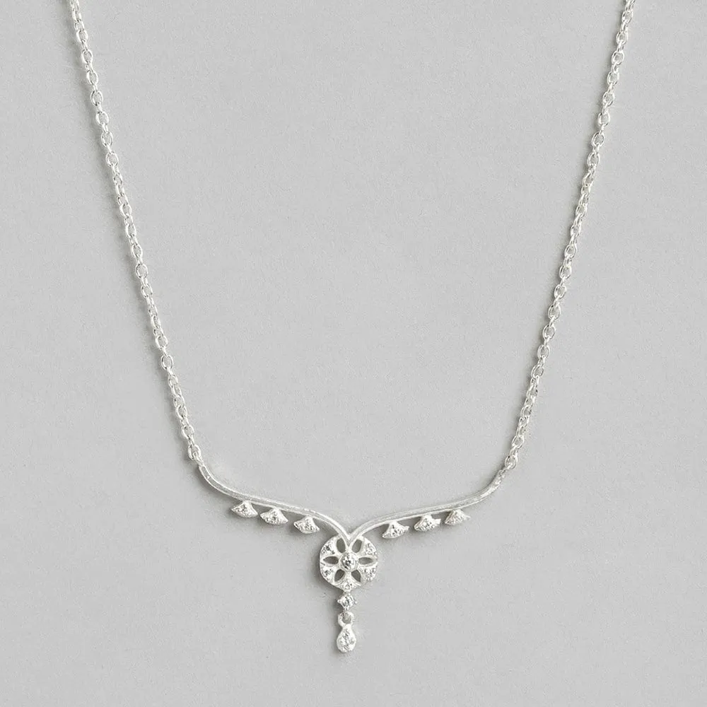 Silver Sparkler Necklace