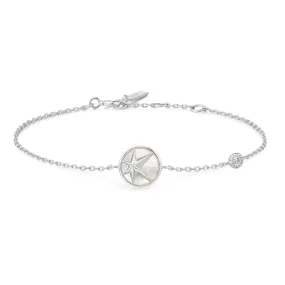 Silver Star Mother-of-Pearl Bracelet