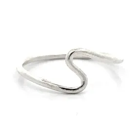 Silver Wavy Band