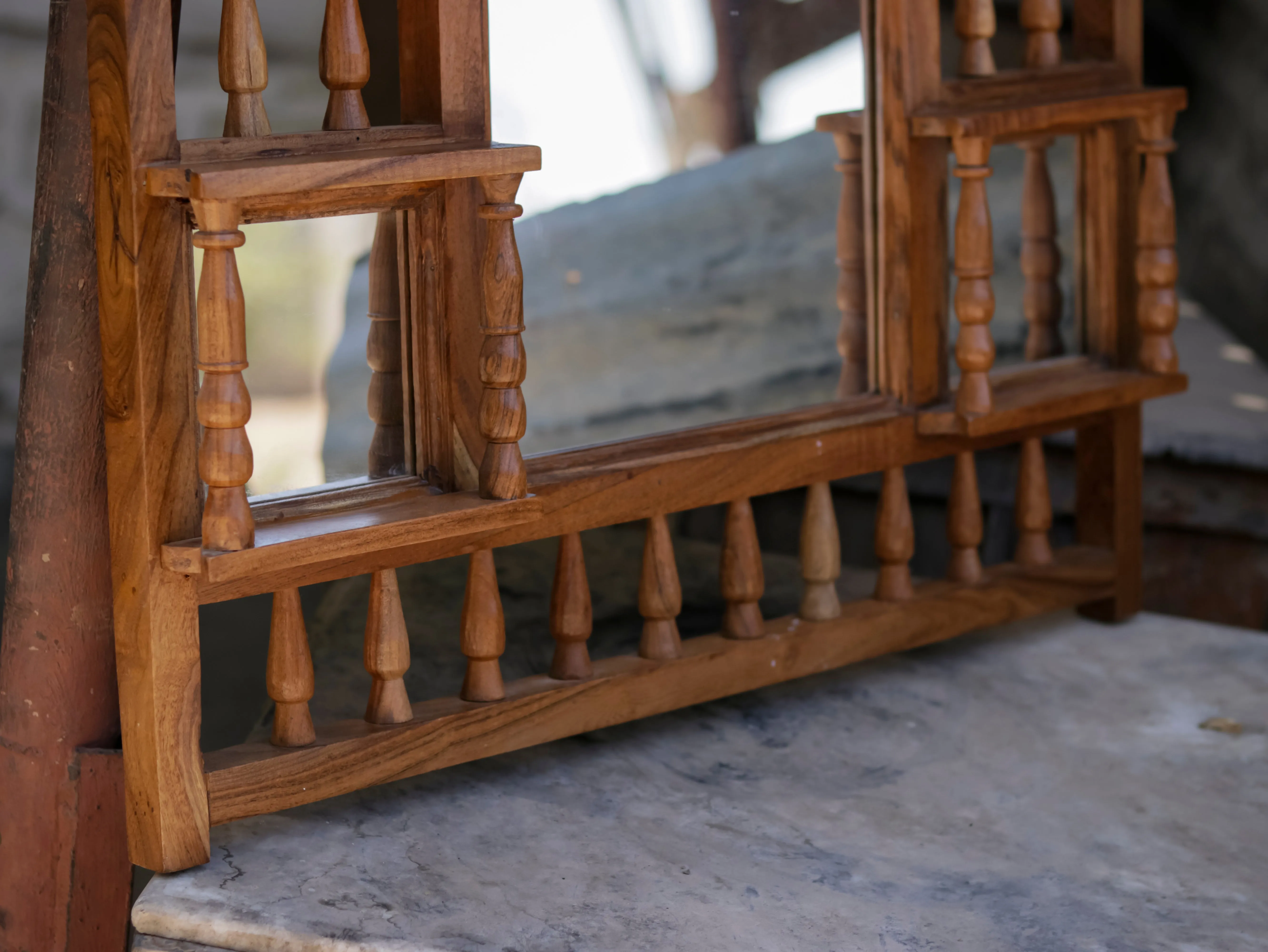 Simple Carved Mirror