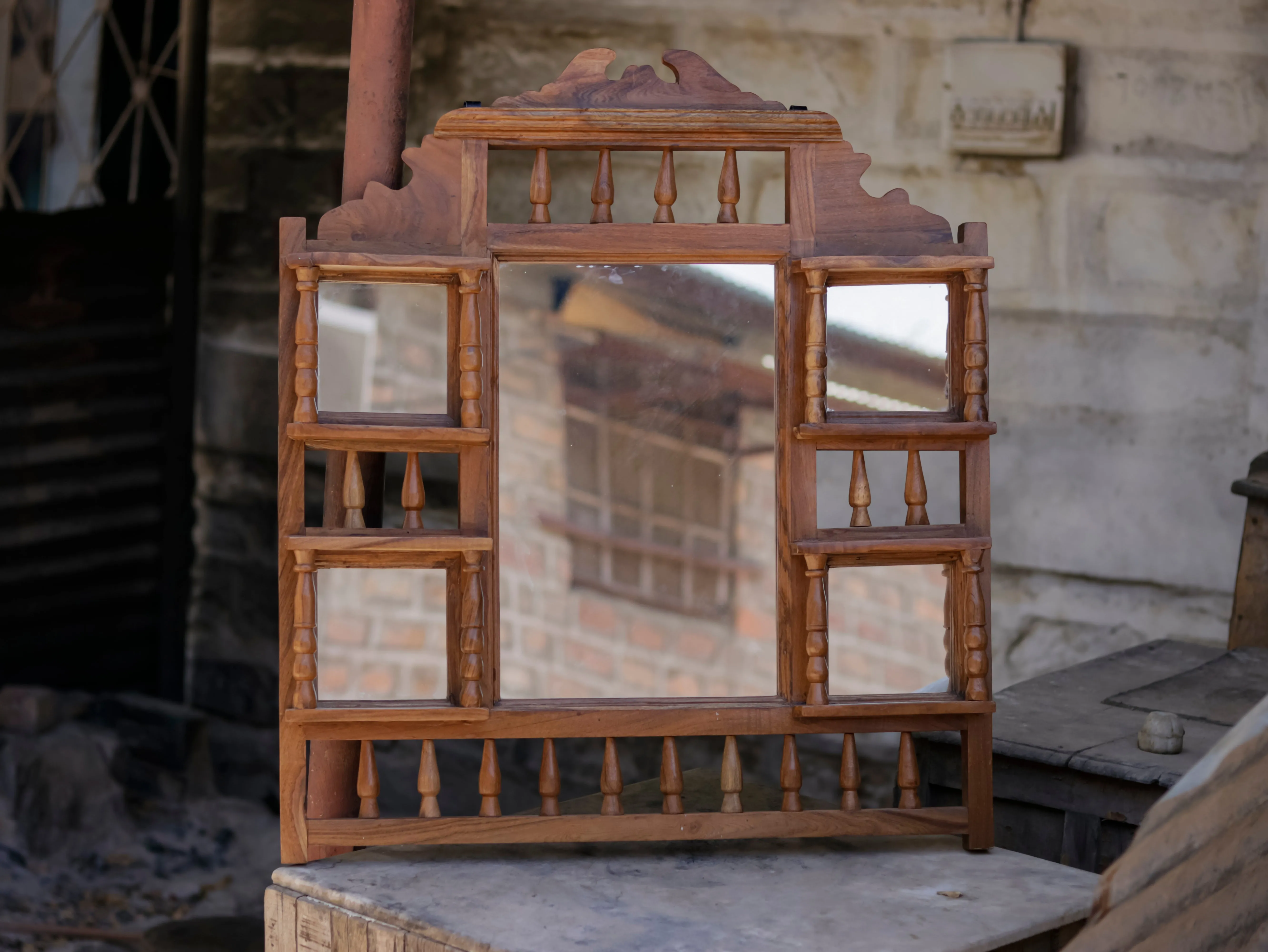 Simple Carved Mirror