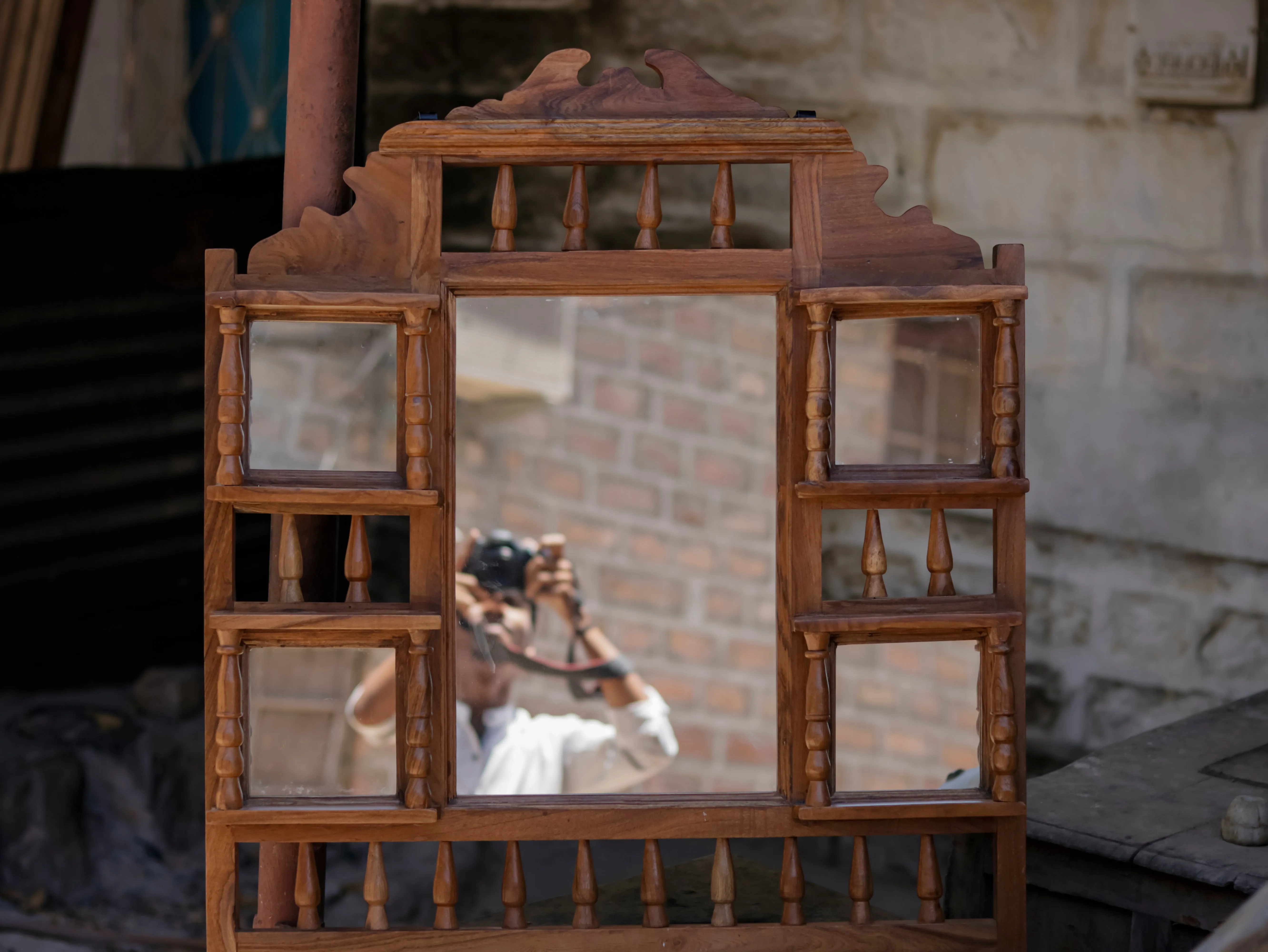 Simple Carved Mirror