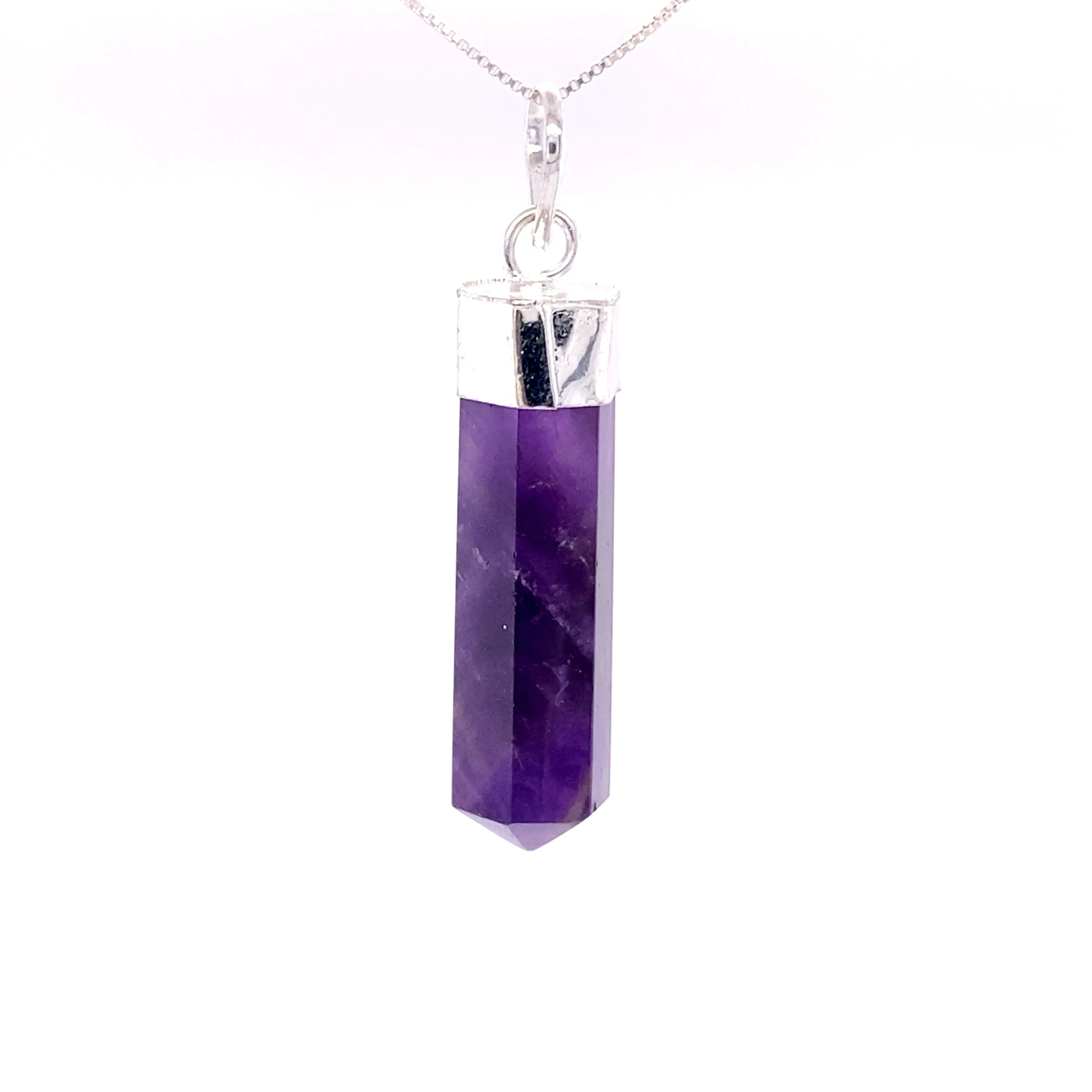 Simple Gemstone Point Pendant