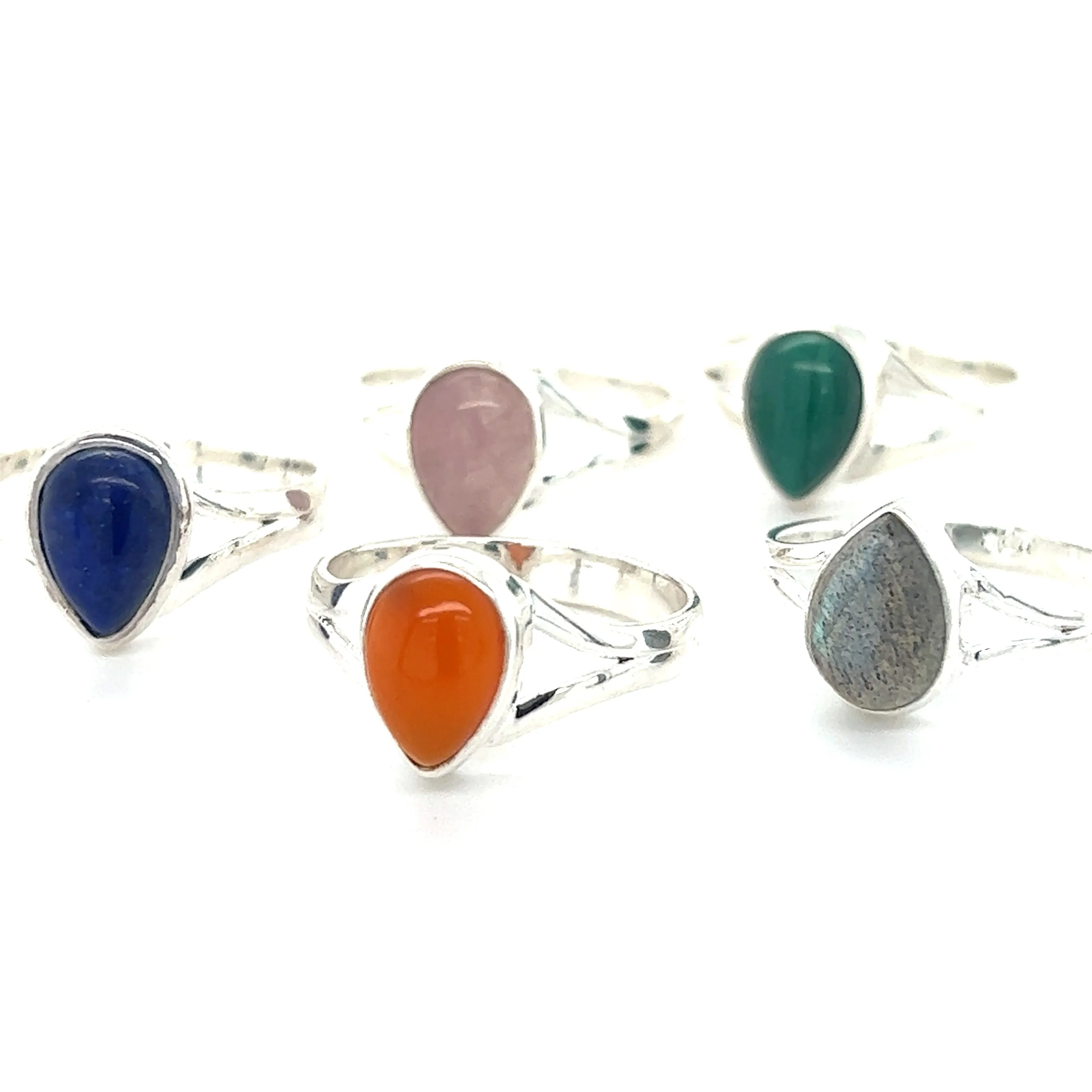 Simple Teardrop Shape Gemstone