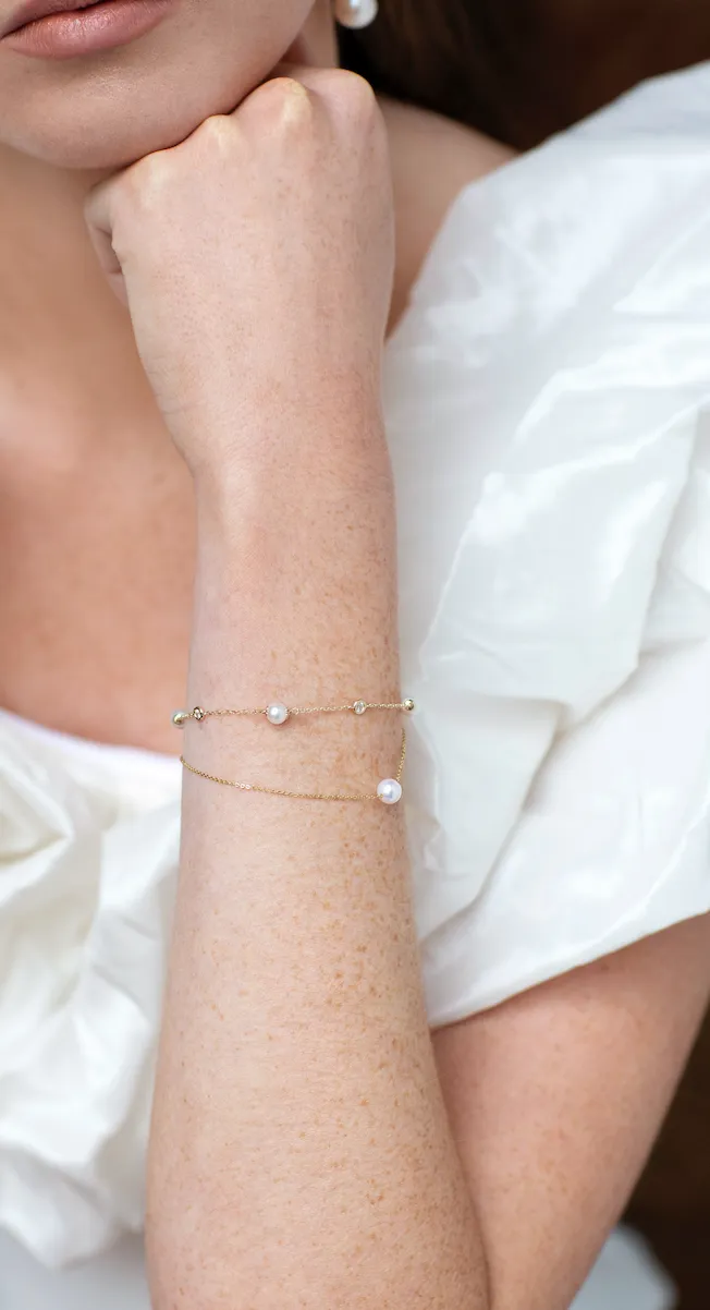 SKYE | SINGLE PEARL BRACELET