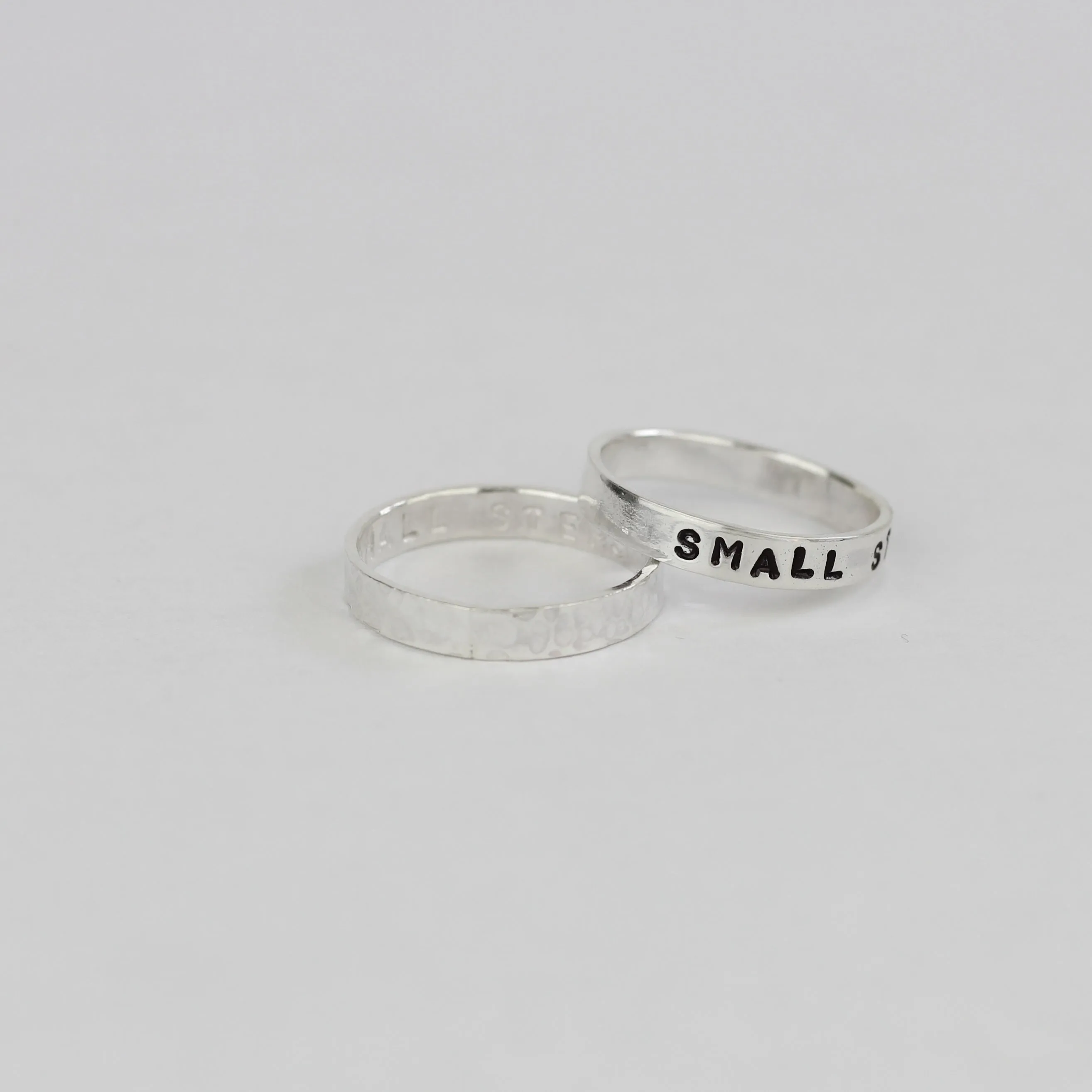 Small Steps Stamped Ring