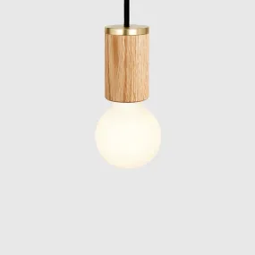 Sphere II Pendant Light in Oak