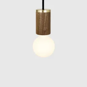 Sphere II Pendant Light in Walnut