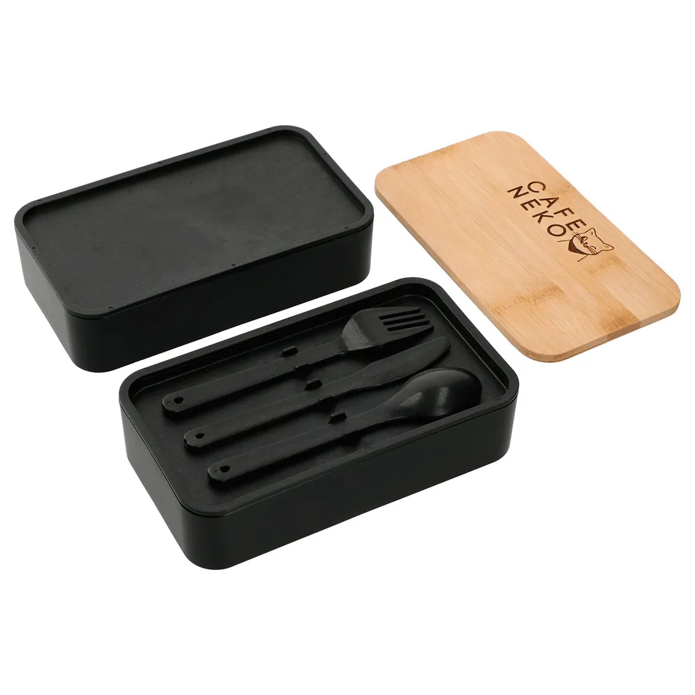 Stackable Bamboo Fiber Bento Box