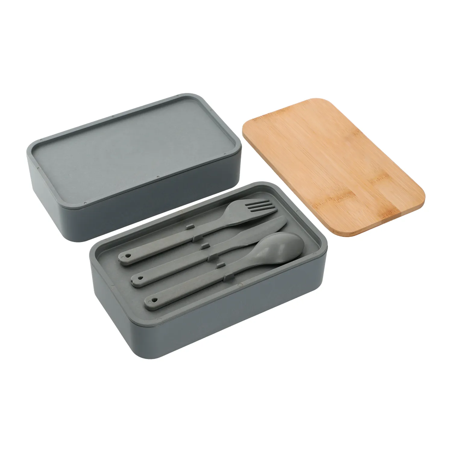 Stackable Bamboo Fiber Bento Box