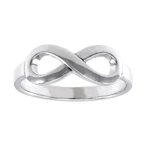 Sterling Silver Infinity Band Eternal Love Ring