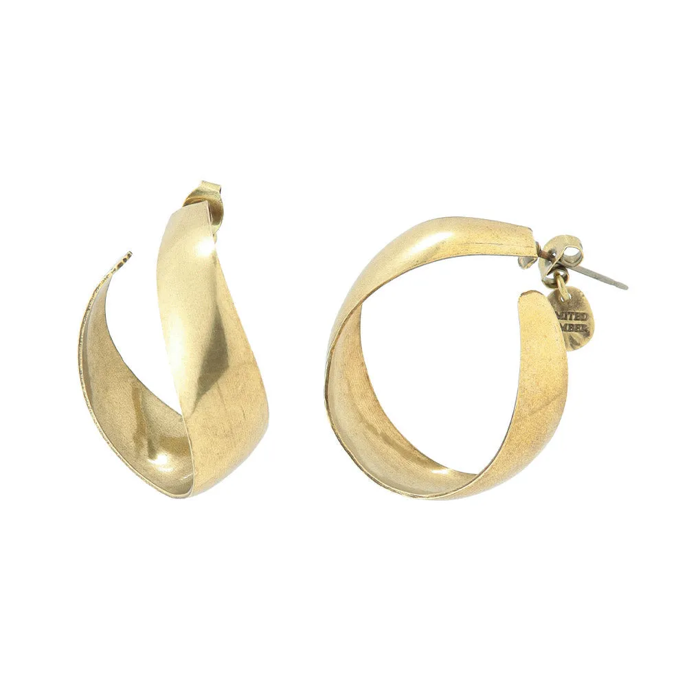 Subtle Twist Hoop Earrings