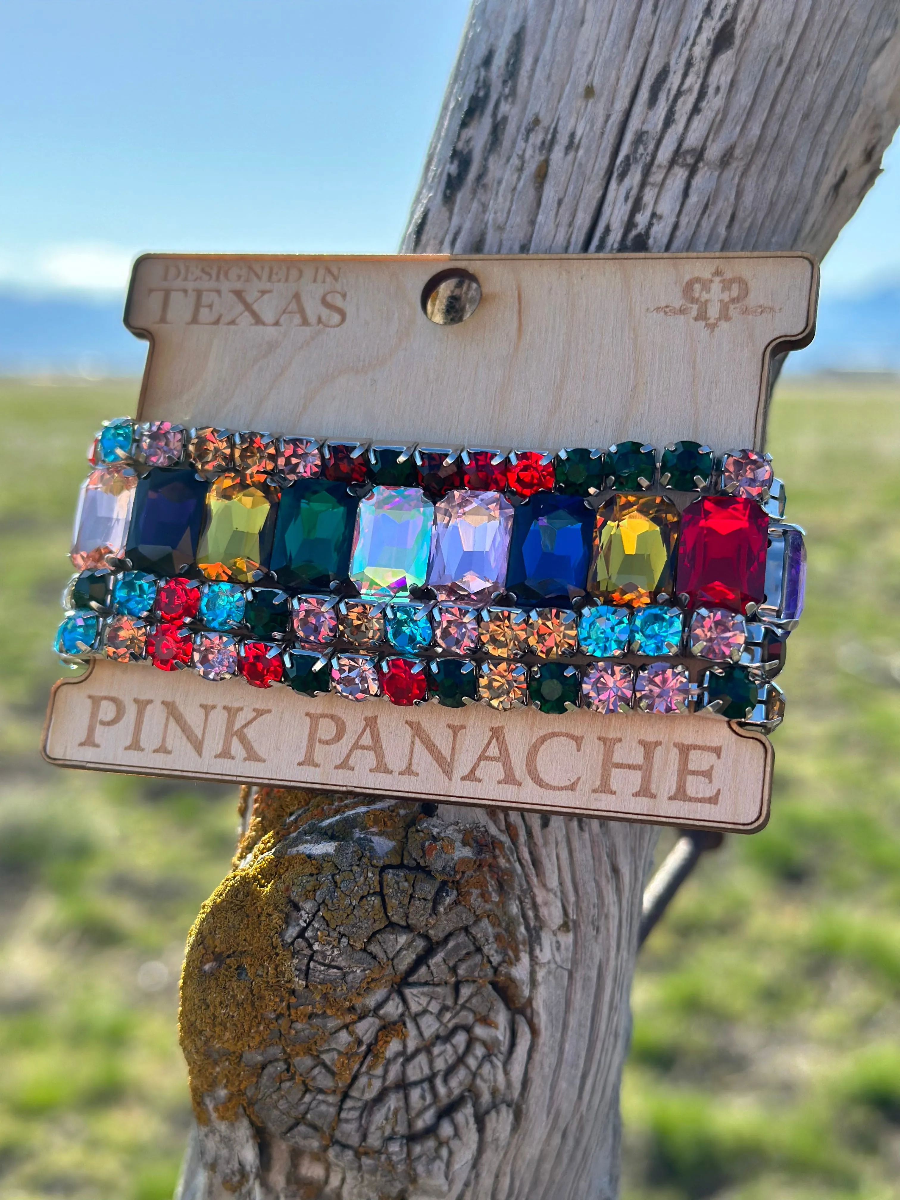 The Pink Panache Summer Sparkly Stack Bracelet Set