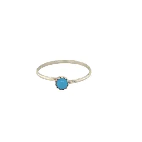 Tiny Handcrafted Turquoise Ring