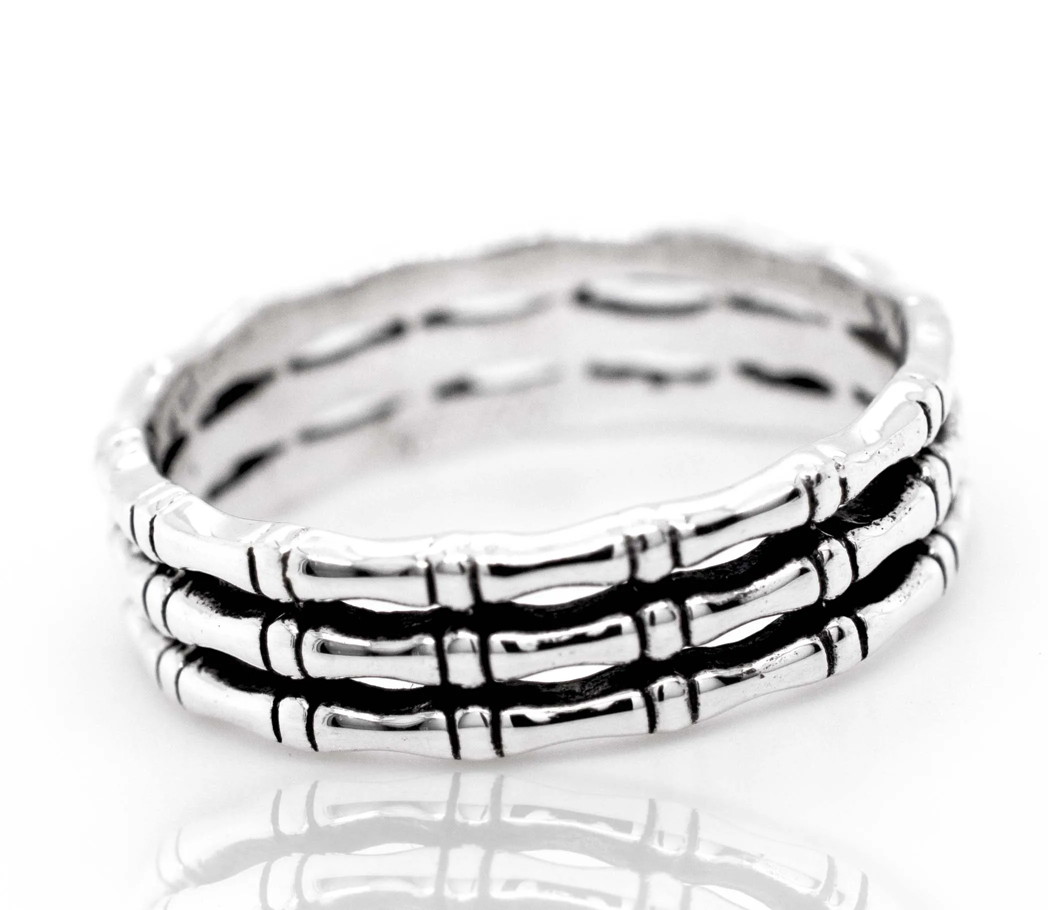 Triple Bamboo Band Ring