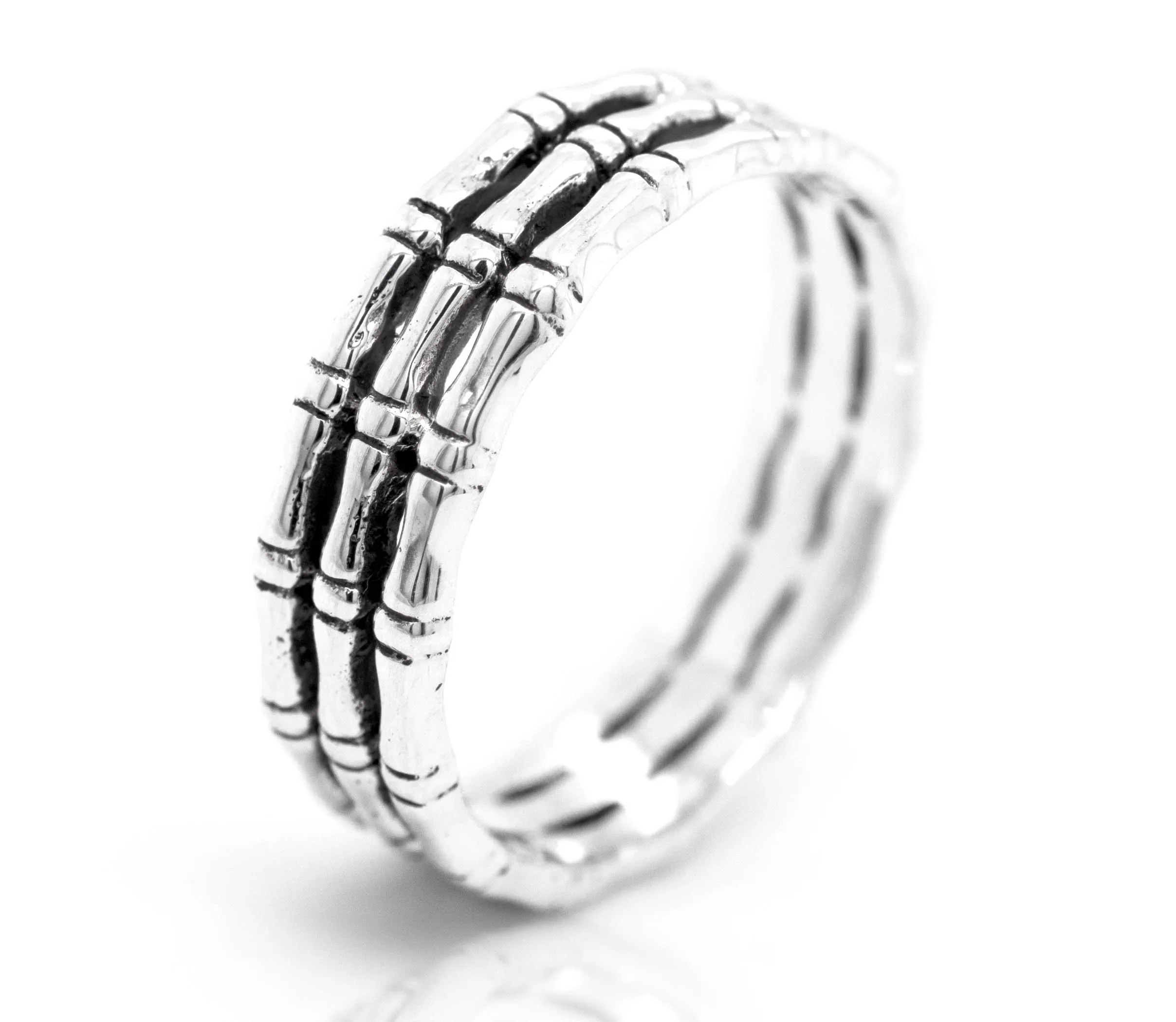 Triple Bamboo Band Ring